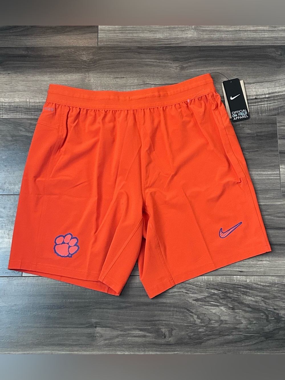 Nike Clemson Tigers Team Issued Training Athletic Shorts Mens Large HF8480-888